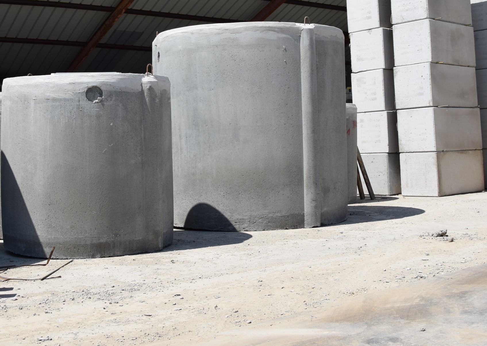 Waterputten van beton