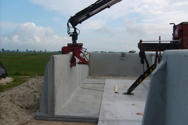 betonnen keerwand